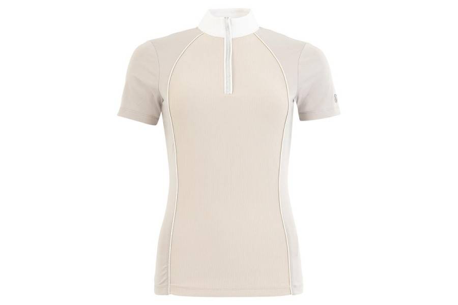 Polo Competición Mujer Manga Corta BR Isabel Chateau Gray | Calvet Animals