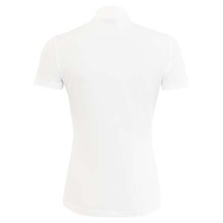 Polo Competición Mujer Manga Corta BR Isabel Lucent White | Calvet Animals 2