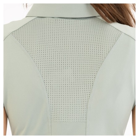 Samarreta Dona Màniga Curta BR Inne Zip-Up Slate Gray | Genet