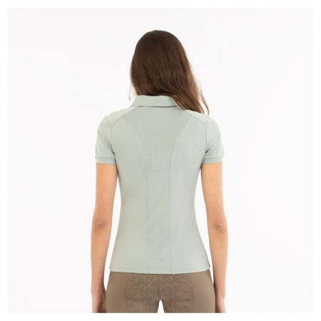Camiseta Mujer Manga Corta BR Inne Zip-Up Slate Gray | Calvet Animals i 2