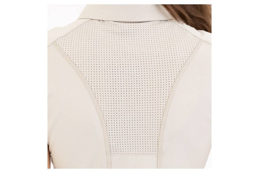 Camiseta Mujer Manga Corta BR Inne Zip-Up Chateau Gray | Calvet Animals i