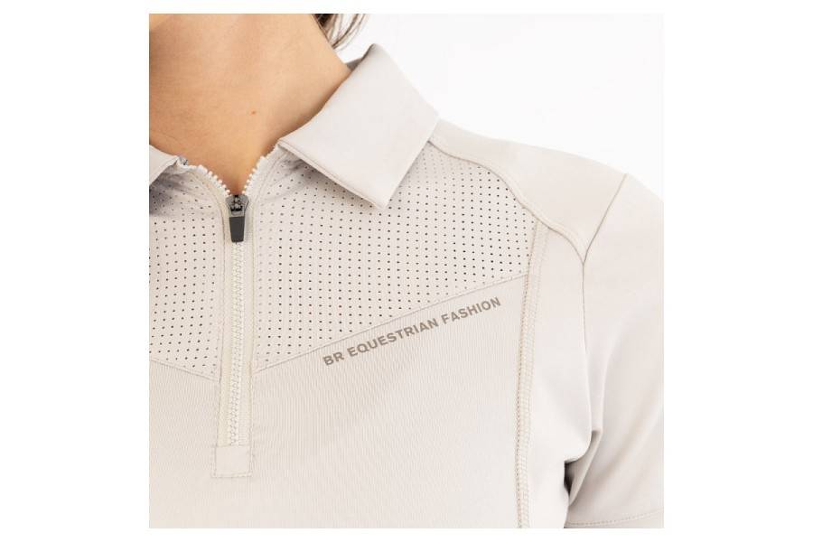 Samarreta Dona Màniga Curta BR Inne Zip-Up Chateau Gray | Genet