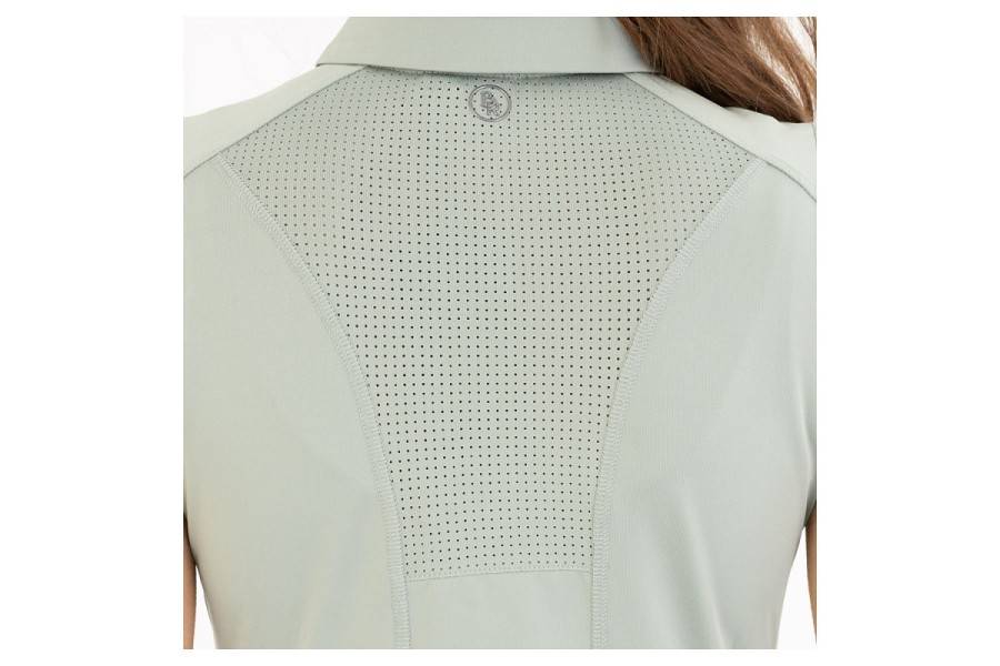 Camiseta Mujer Sin Mangas BR Inne Zip-Up Slate Gray | Calvet Animals i