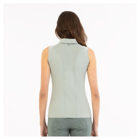 Samarreta Dona Sense Mànigues BR Isa Zip-Up Slate Gray | Genet