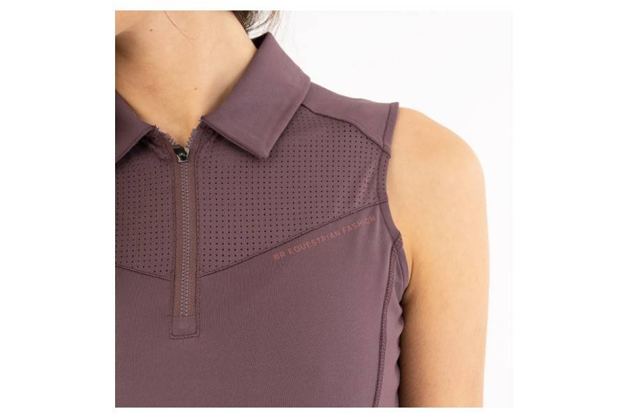 Camiseta Mujer Sin Mangas BR Inne Zip-Up Huckleberry | Calvet Animals i