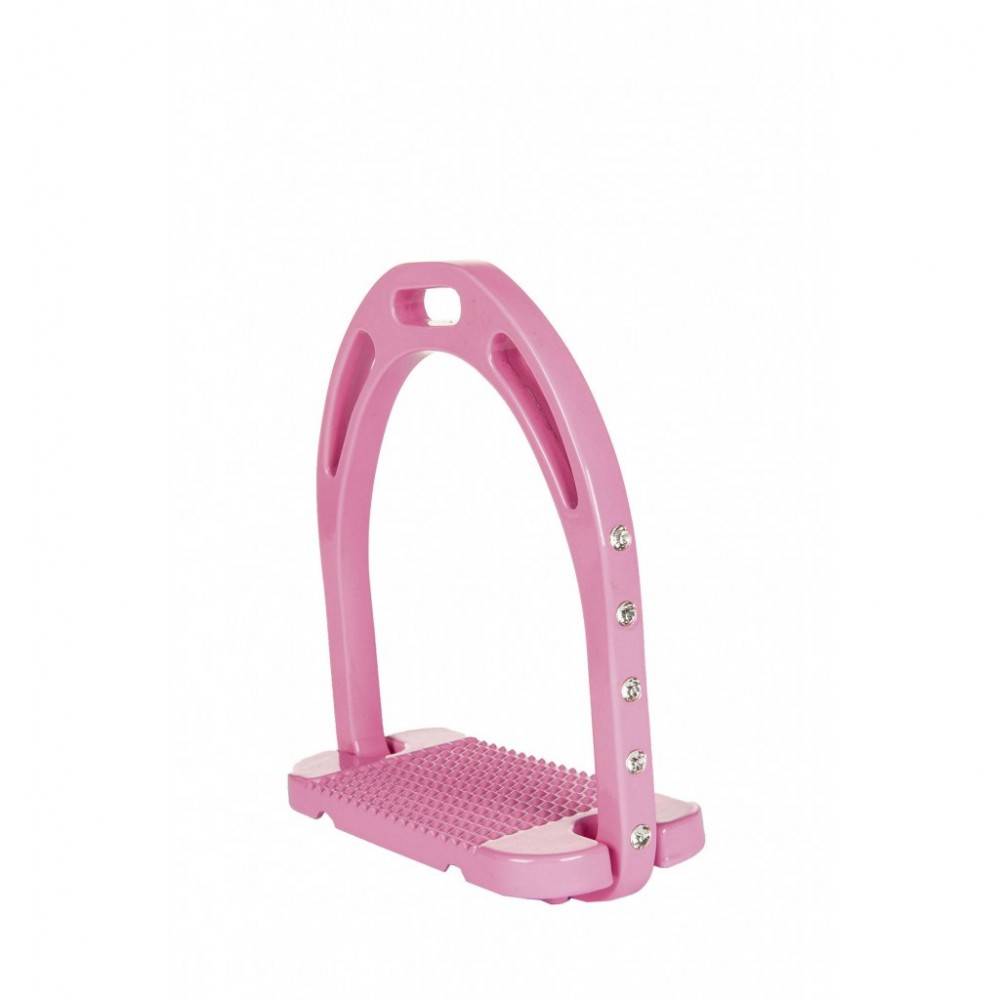 Estribo Inglés HKM Glitter Rosa | Equestrian. Calvet Animals i Plantes.