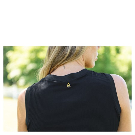 Samarreta Dona Sense Mànigues ANKY Sport ATC251302 Negra | Genet