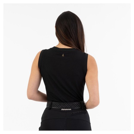 Samarreta Dona Sense Mànigues ANKY Sport ATC251302 Negra | Genet