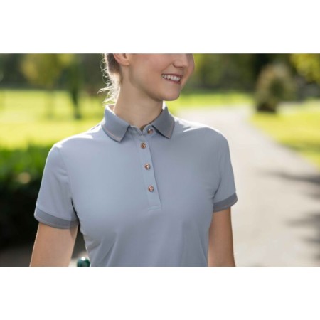 Polo Dona Màniga Curta HKM Rosegold Glamour Gris Or/Rosa | Genet