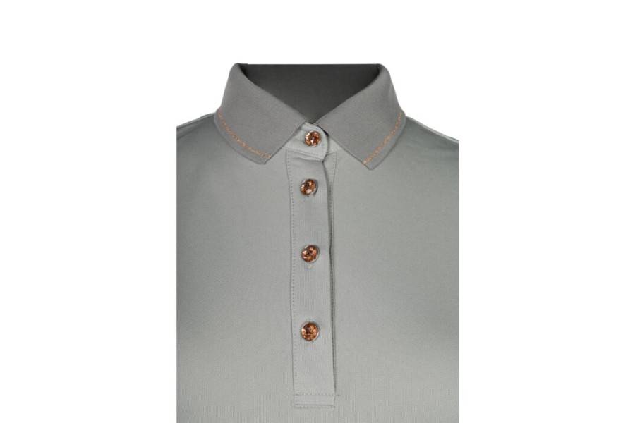 Polo Dona Màniga Curta HKM Rosegold Glamour Gris Or/Rosa | Genet