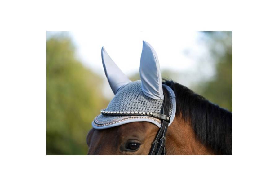 Orejeras HKM Rosegold Glamour Gris/Rosa Oro | Calvet Animals i