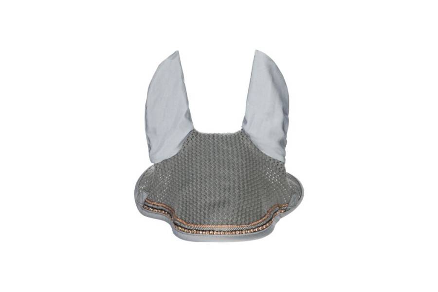 Orejeras HKM Rosegold Glamour Gris/Rosa Oro | Calvet Animals i