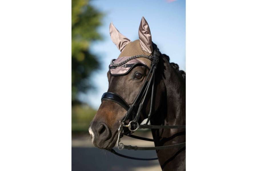 Orejeras HKM Golden Bit Taupe | Calvet Animals i Plantes