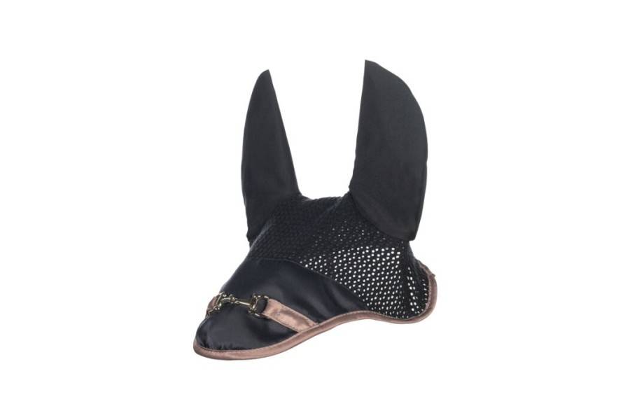 Orejeras HKM Golden Bit Negra | Calvet Animals i Plantes