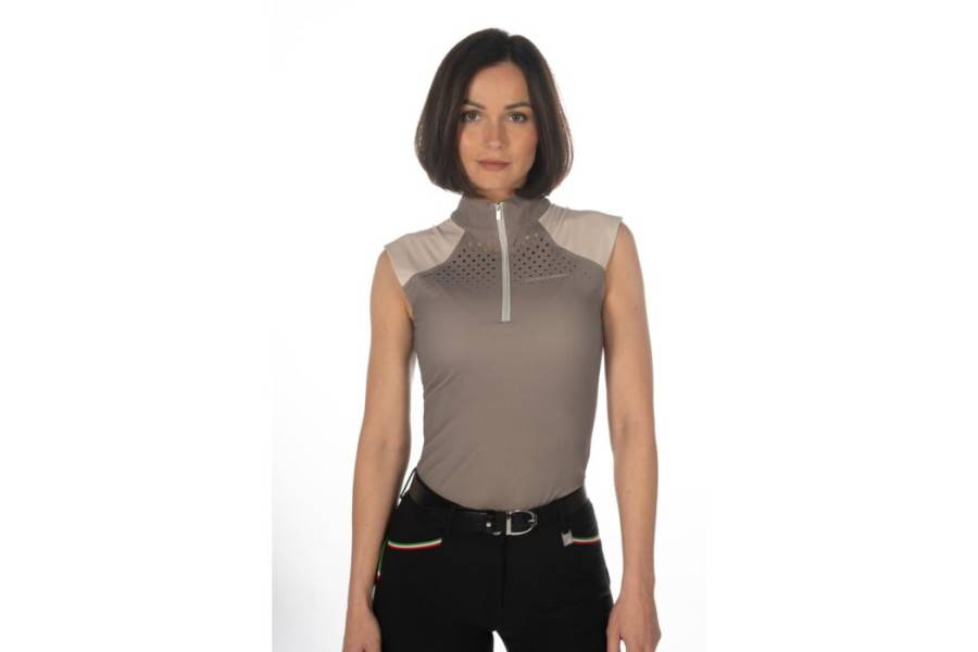 Samarreta Dona Sense Mànigues HKM Amalfil Taupe/Beig | Genet