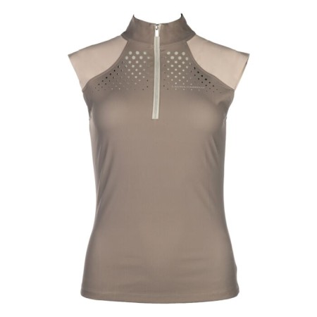 Camiseta Mujer Sin Mangas HKM Amalfil Taupe/Beige | Calvet
