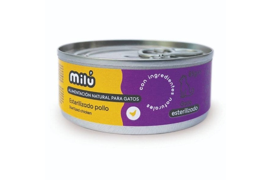 Milú Llauna Gat Esterilitzat Pollastre 85 g | Alimentació per a gat