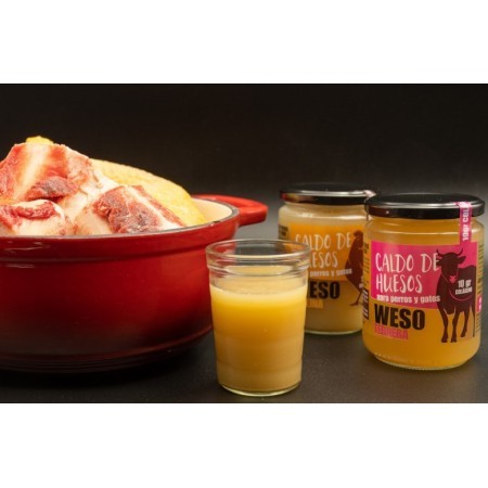 Weso Brou D'Ossos De Gallina 400 ml | Alimentació per a gos 2