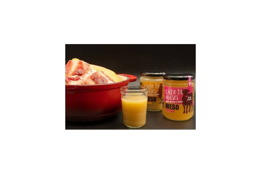 Comida húmeda para perro | Caldo De Huesos De Gallina 400 ml | Calvet animals i plantes