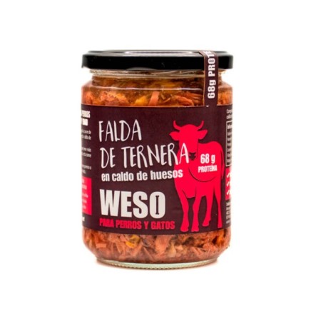 Weso Pit De Vedella Amb Brou D'Ossos 400 g | Alimentació per a gos