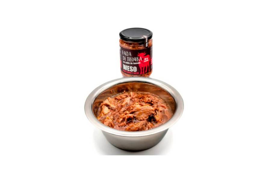 Comida húmeda para perro | Pecho De Ternera Con Caldo De Huesos 400 g | Calvet animals i plantes