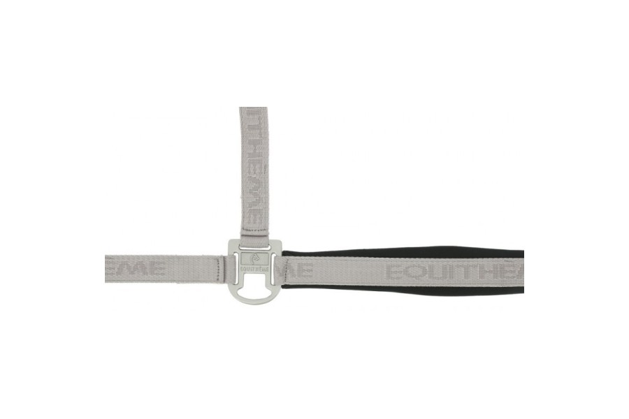 Cabezada Cuadra Nylon Equitheme Jacquard Gris | Calvet Animals