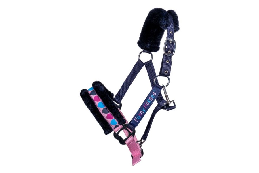 Morralla Quadra HKM Funny Hearts Blau Fosc | Morralles