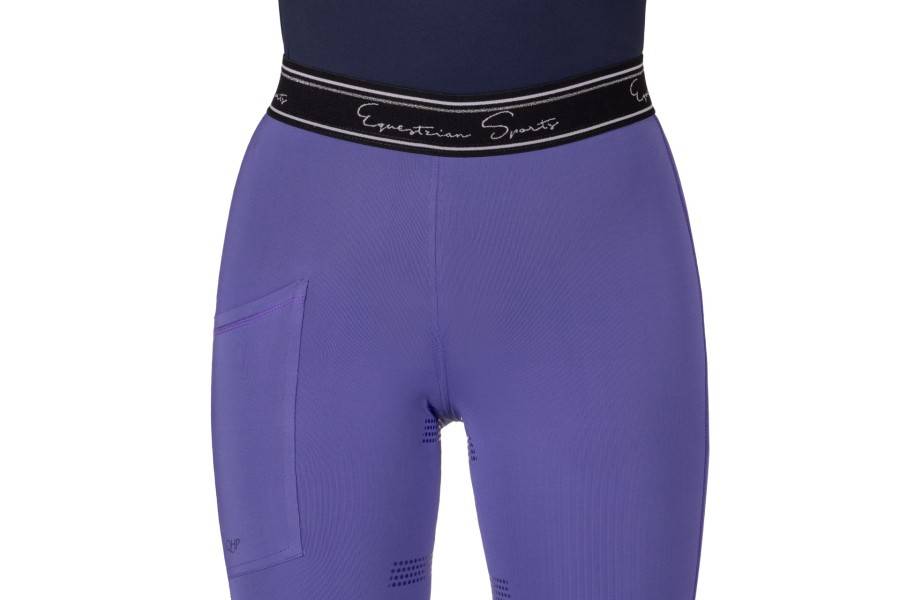 Mallas Mujer QHP Eden Full Grip Purple Sunset | Calvet Animals