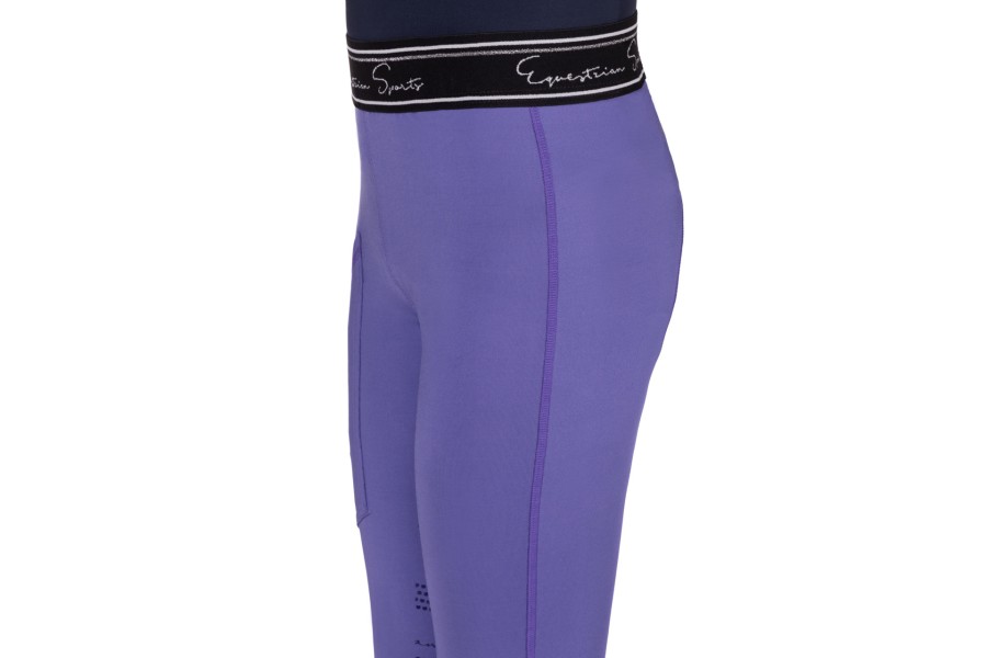 Mallas Junior QHP Eden Full Grip Purple Sunset | Calvet Animals