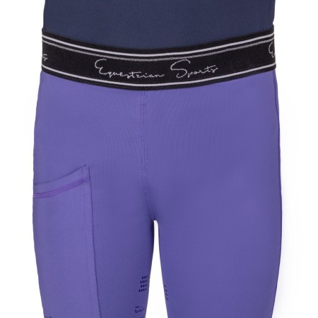 Mallas Junior QHP Eden Full Grip Purple Sunset | Calvet Animals