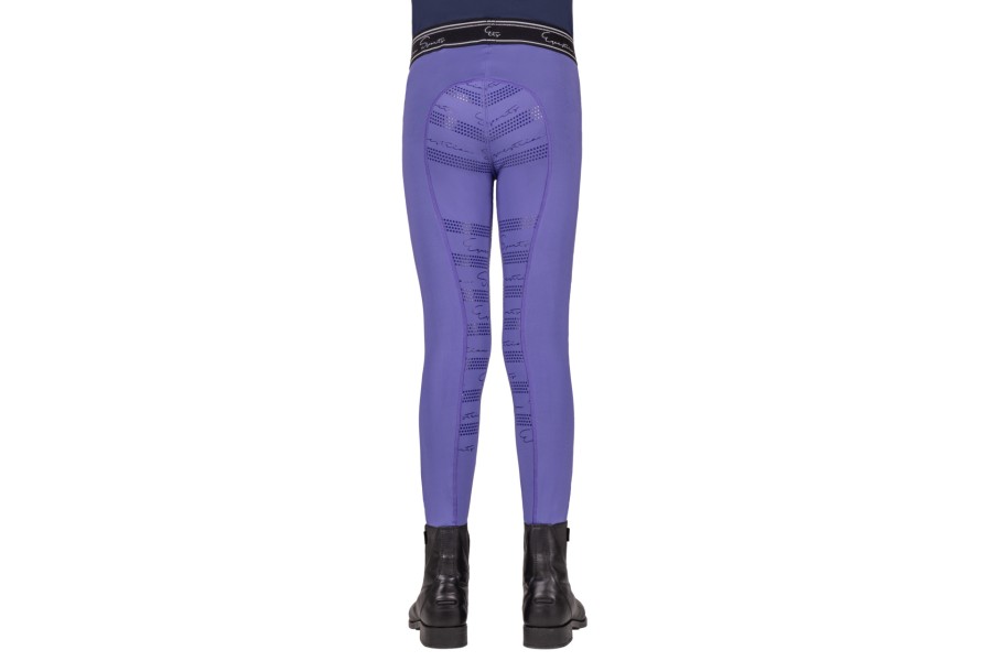 Mallas Junior QHP Eden Full Grip Purple Sunset | Calvet Animals