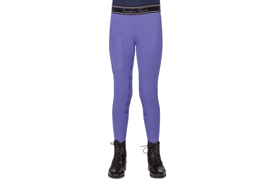 Mallas Junior QHP Eden Full Grip Purple Sunset | Calvet Animals