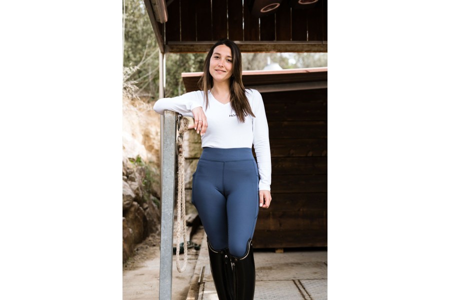 Mallas Mujer Hannclip LG Full Grip Azul | Calvet Animals i