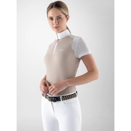 Polo Competició Dona Màniga Curta Equiline Calid Dove | Competició