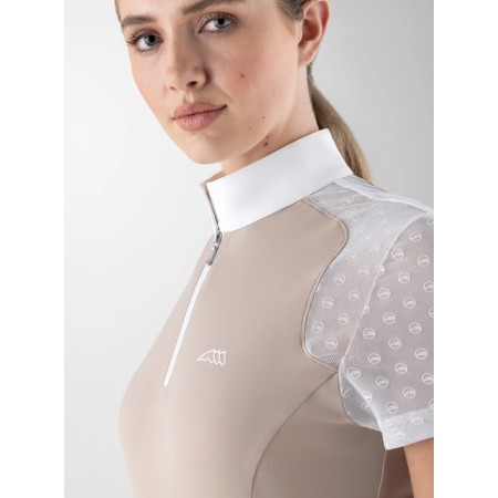 Polo Competición Mujer Manga Corta Equiline Calid Dove | Calvet