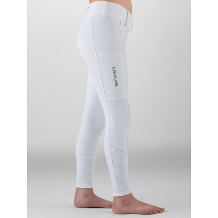 Mallas Junior Equiline Gingef Full Grip Blanco | Calvet Animals