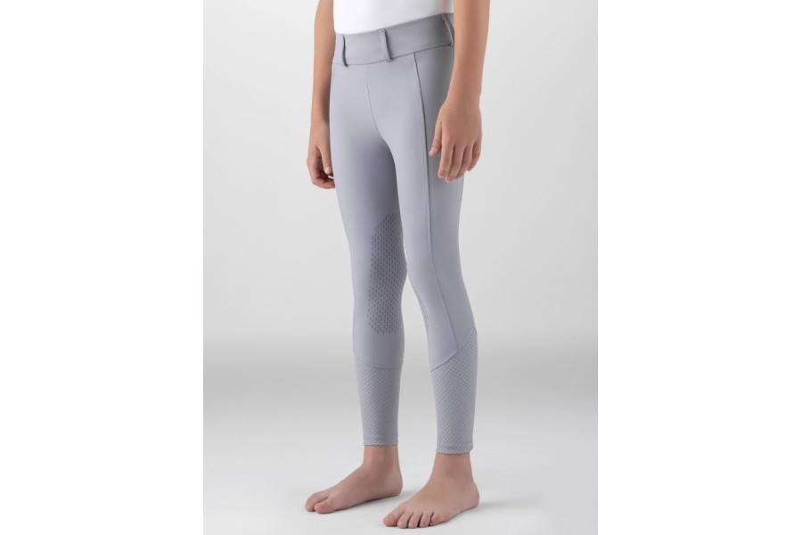 Mallas Junior Equiline Gingef Full Grip Lila Gris | Calvet
