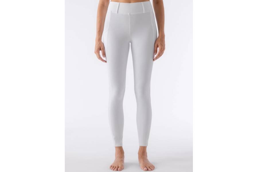 Mallas Mujer Equiline Ceberkh Knee Grip Blanco | Calvet Animals