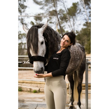 Mallas Mujer Hannclip LG Full Grip Beige | Pantalones