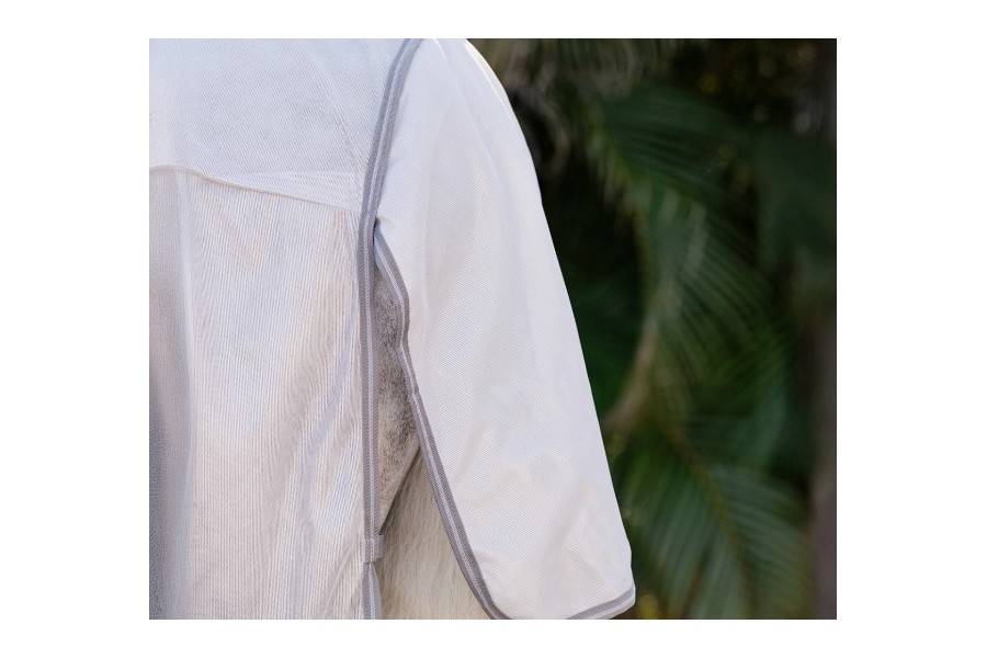 Manta Caballo Verano Antimoscas Con Cuello Amigo Plata | Mantas