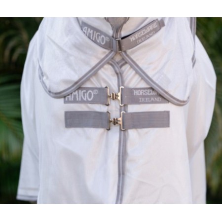 Manta Caballo Verano Antimoscas Con Cuello Amigo Plata | Mantas