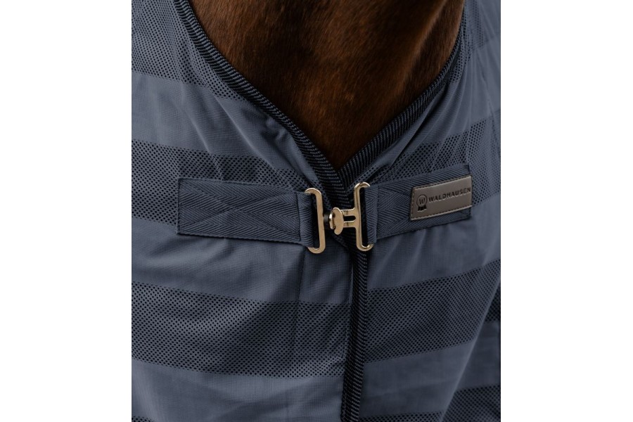 Manta Cavall Estiu Antimosques Economic Cross Blau Nit | Mantes