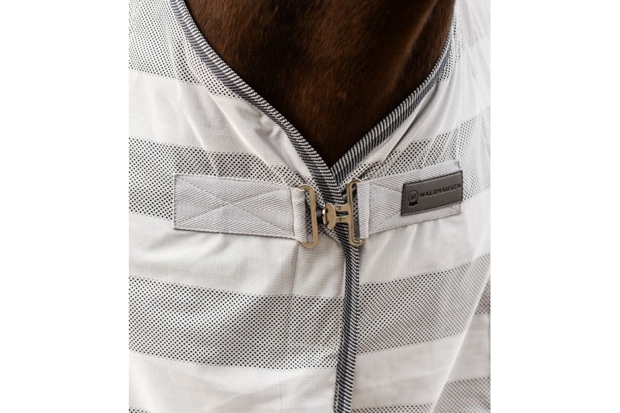 Manta Caballo Verano Antimoscas Economic Cross Gris | Mantas