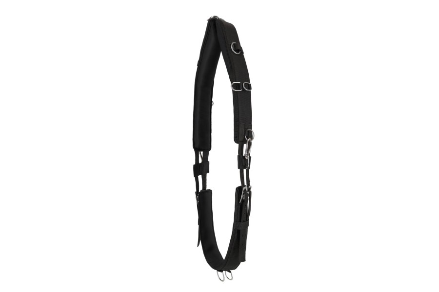 Cinchuelo QHP Neopreno Con Mosquetón Negro | Caballo