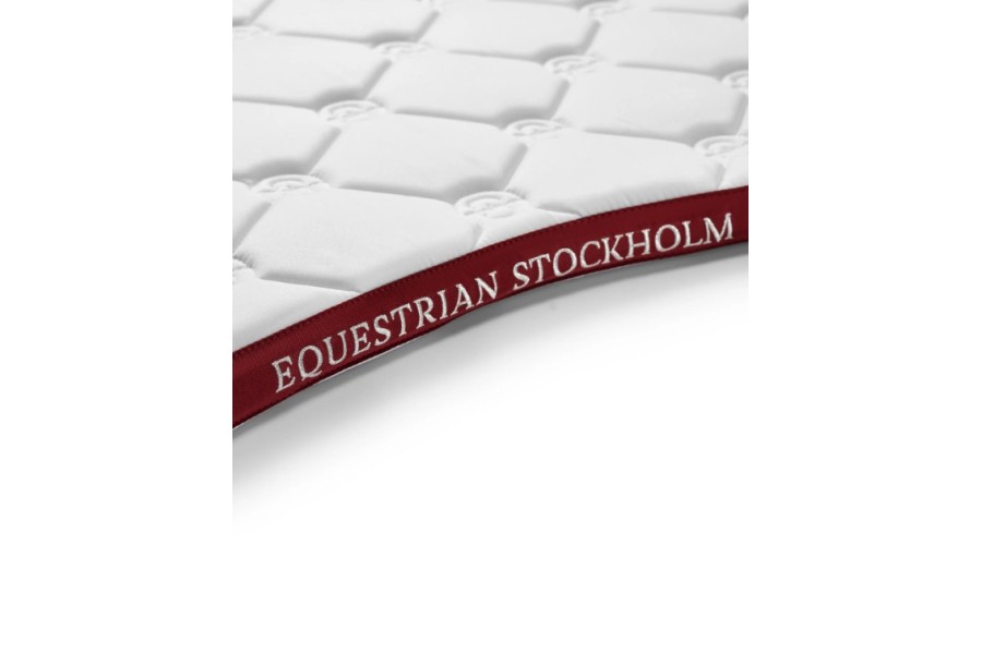 Suador Doma Equestrian Stockholm Modern Blanc/Burdeos | Complements selles
