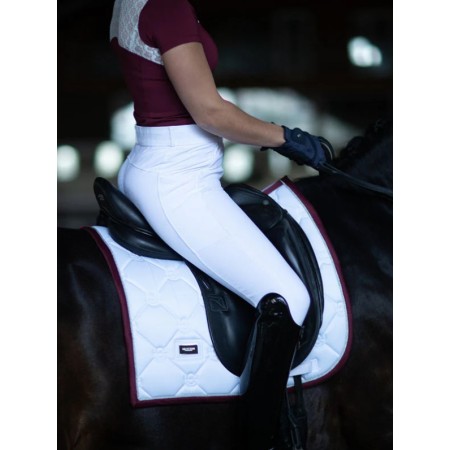 Suador Doma Equestrian Stockholm Modern Blanc/Burdeos | Complements selles