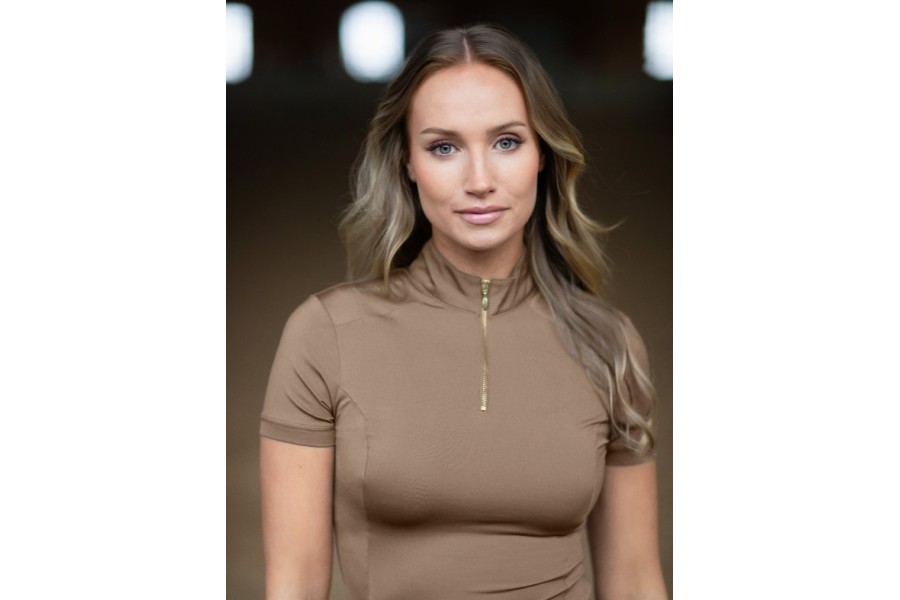 Camiseta Mujer Manga Corta Equestrian Stockholm UV Protecor