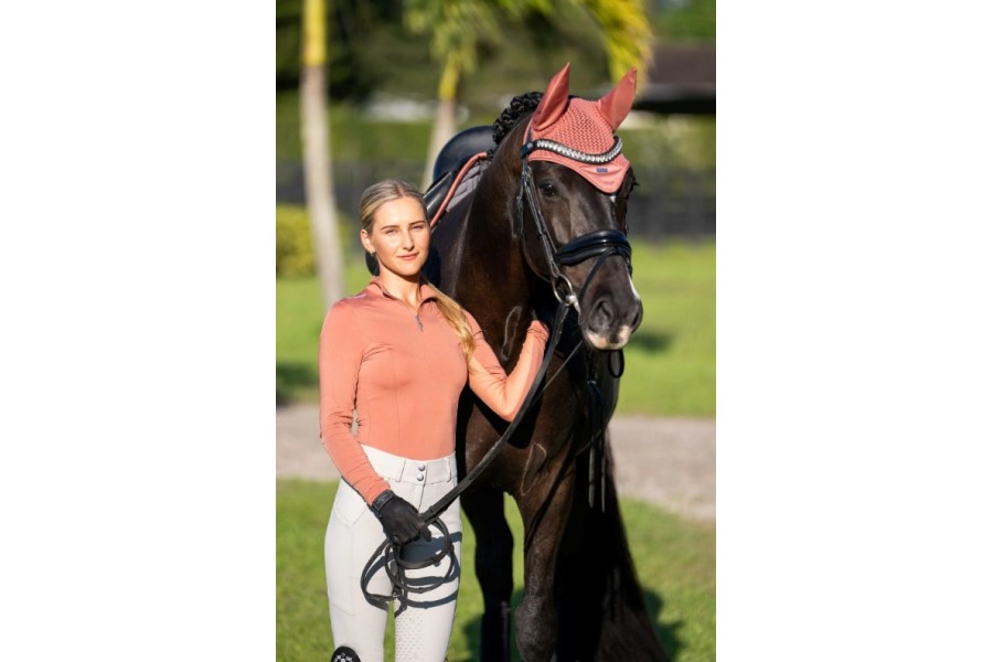 Orejeras Equestrian Stockholm Coral | Cabezadas