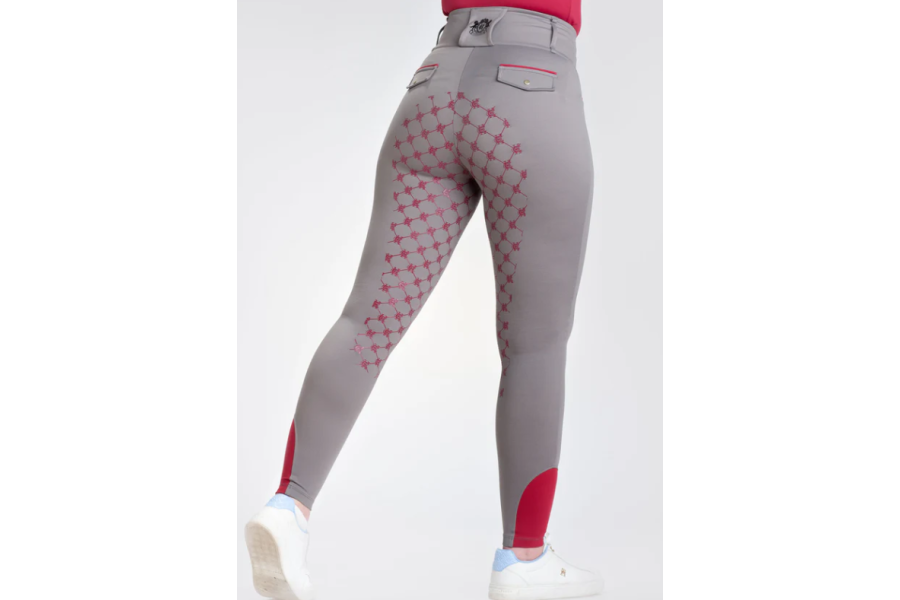 Malles Breegging Haute SS2025 Grey-Burgundy | Pantalons