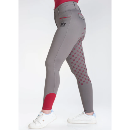 Malles Breegging Haute SS2025 Grey-Burgundy | Pantalons